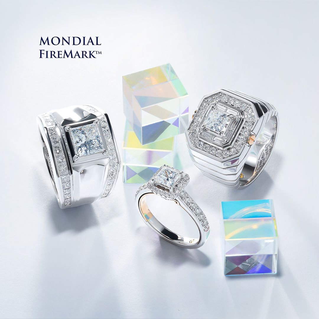 Koleksi Perhiasan dengan Princess Cut Diamond MONDIAL FireMark