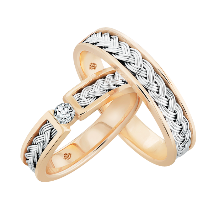 MONDIAL Aureola Weave Wedding Ring