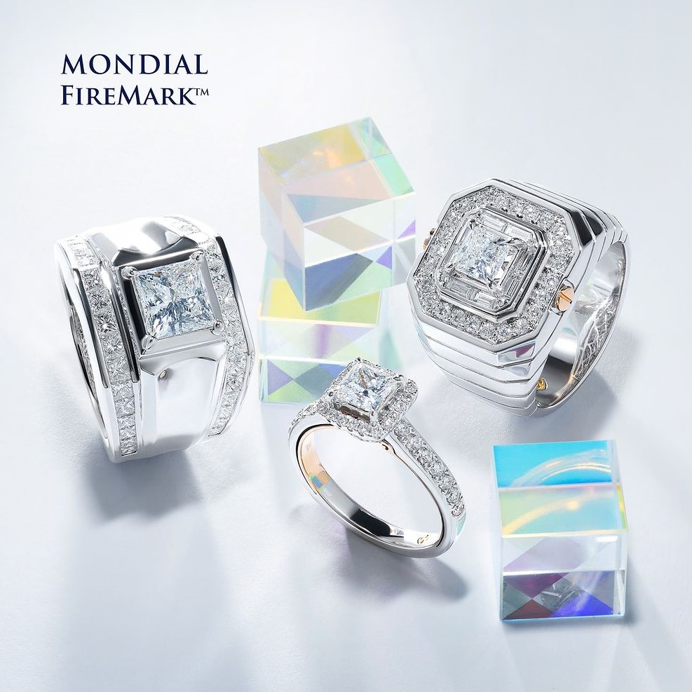 Koleksi Perhiasan dengan Berlian Princess Cut dari MONDIAL FireMark