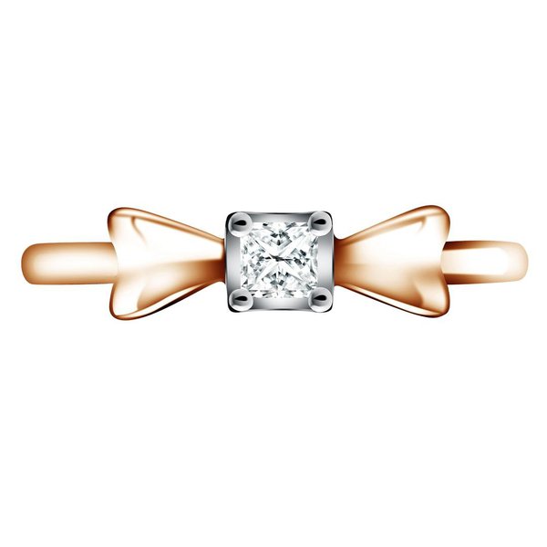 Diamond Engagement Ring dengan Desain Unik Menawan