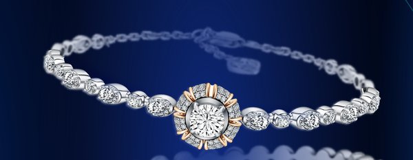 Lengkapi Koleksi Perhiasan Anda dengan Gelang Bracelet Berhiaskan Berlian Brilliant Rose MONDIAL